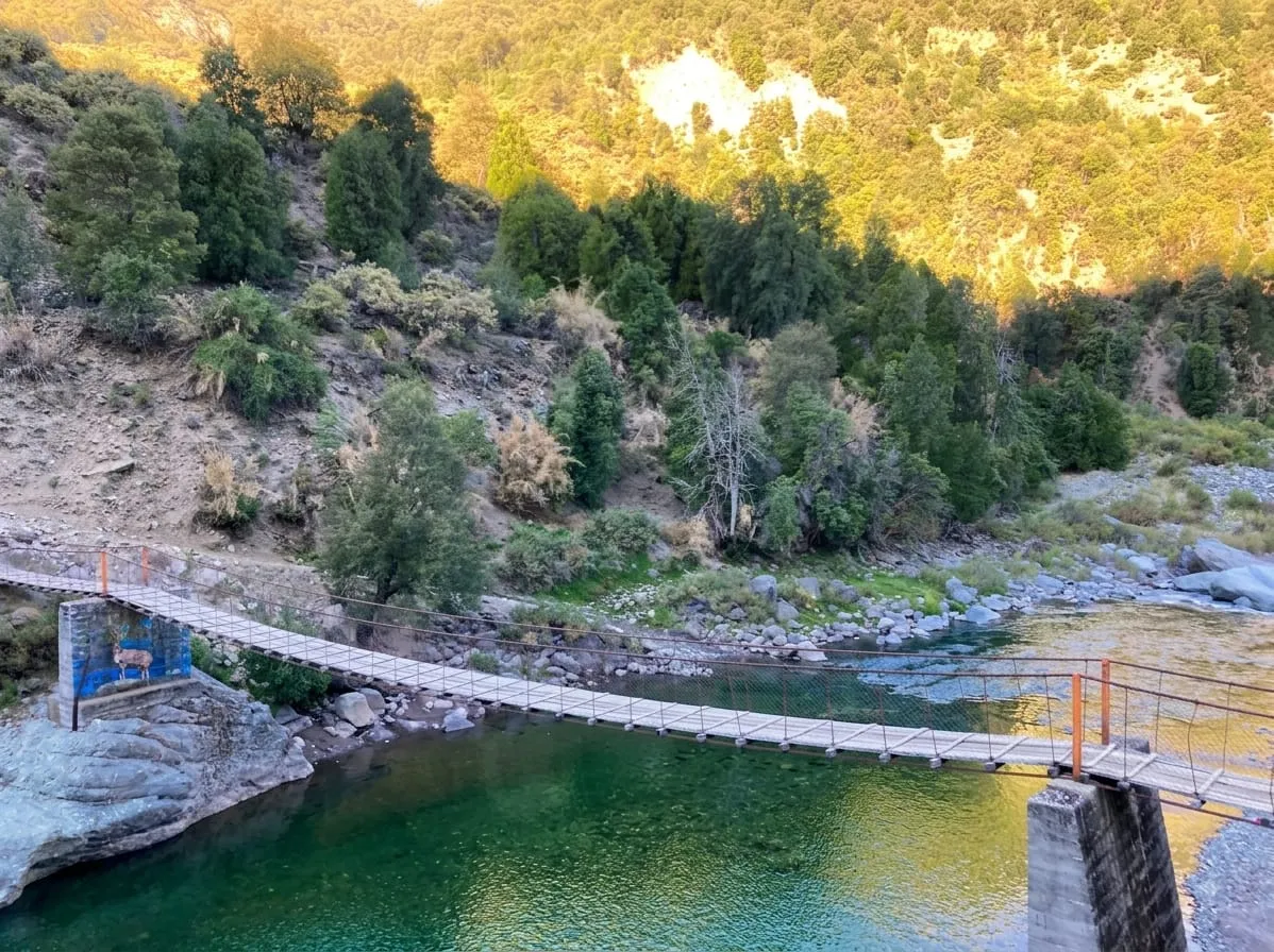 Puente Inglés, puente colgante peatonal